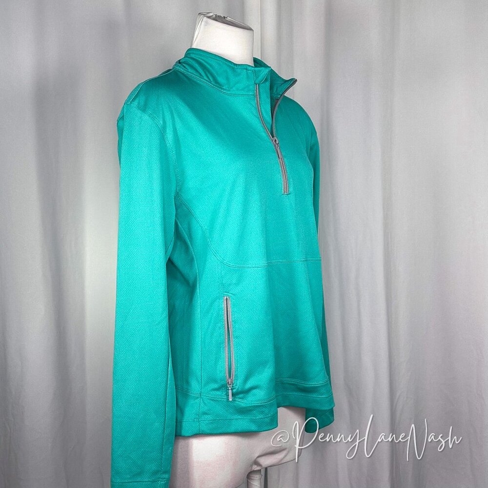 Magellan Outdoors Fish Gear MagCool 1/2 Zip Shirt Top Blue - Picture 6 of 10